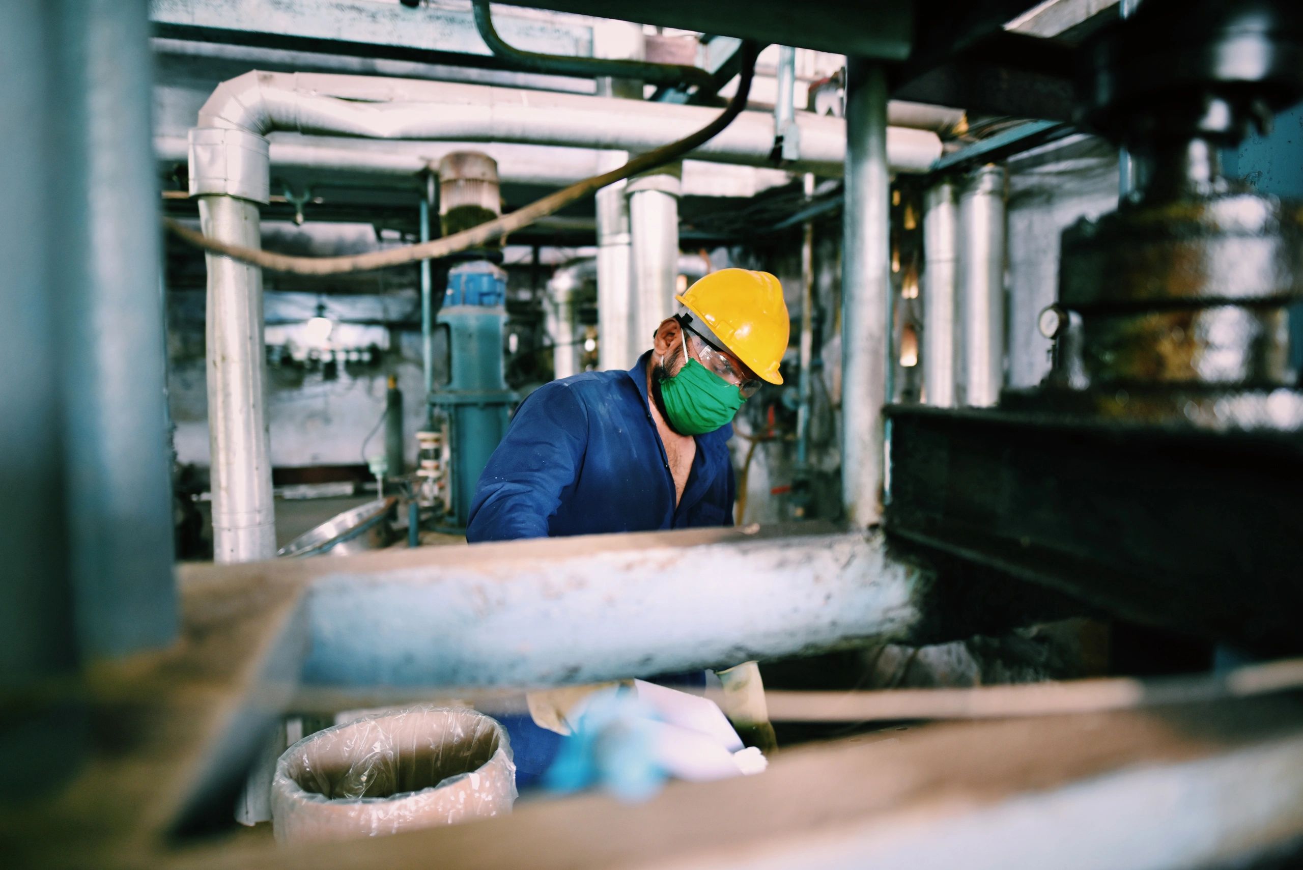 On-site industrial operations and facility support environment